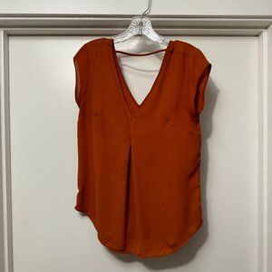 DR2 by Daniel Rainn - V-Neck Woven Blouse sz XS